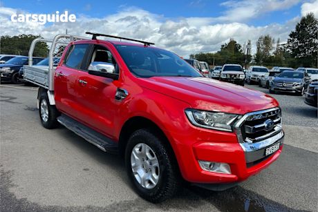 Red 2017 Ford Ranger Ute Tray XLT 4X4