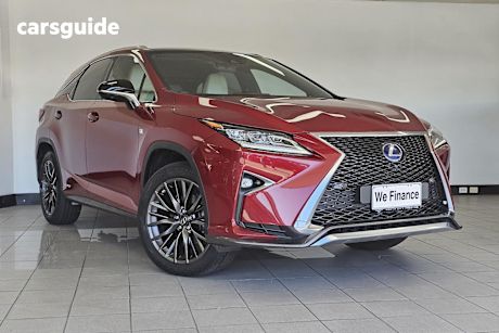 Red 2018 Lexus RX SUV RX450H F SPORT 4X4