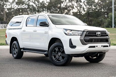 White 2023 Toyota Hilux Ute Tray SR