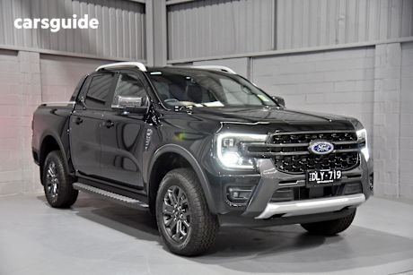 Black 2025 Ford Ranger Ute Tray WILDTRAK 4X4