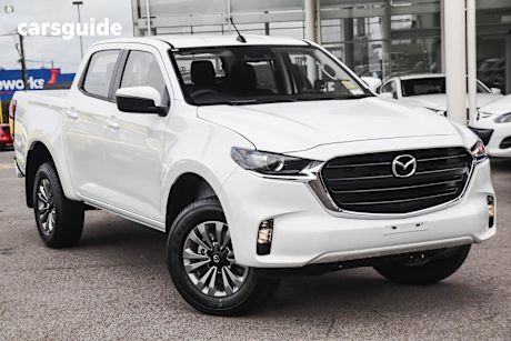 White 2024 Mazda BT-50 Ute Tray XT 4X4