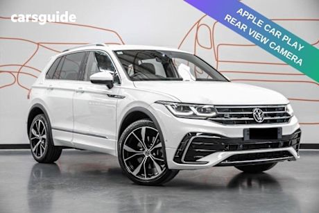 White 2021 Volkswagen Tiguan SUV 147TDI R-LINE 4WD