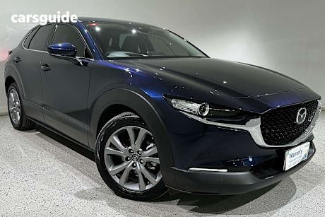 Blue 2022 Mazda CX-30 SUV G25 TOURING F