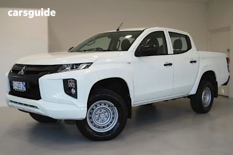 White 2020 Mitsubishi Triton Ute Tray GLX 4X4