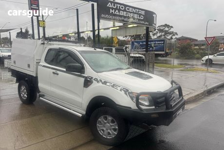 White 2013 Ford Ranger Ute Tray XL 4X4