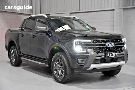 Black 2025 Ford Ranger Ute Tray WILDTRAK 4X4