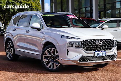 White 2022 Hyundai Santa FE SUV HIGHLANDER 4X4