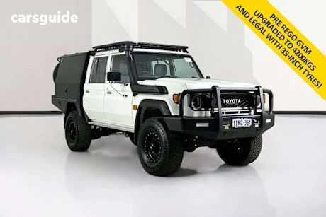 White 2024 Toyota Landcruiser Double Cab Chassis Lc79 Workmate