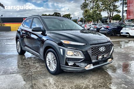 Black 2018 Hyundai Kona SUV ELITE 4X4
