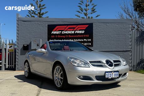 Silver 2006 Mercedes-Benz SLK-Class Convertible 350 R171