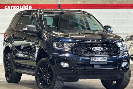 Blue 2020 Ford Everest SUV SPORT R