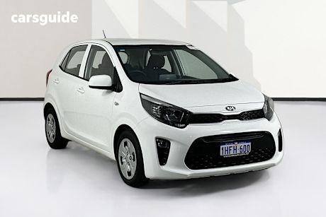 White 2021 Kia Picanto Hatchback S (Pe)