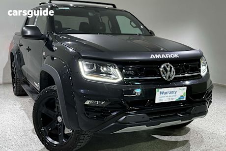 Black 2021 Volkswagen Amarok Dual Cab Utility Tdi580 W580S 4Motion