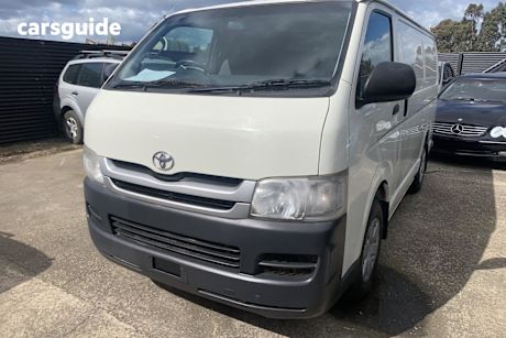 White 2010 Toyota HiAce Commercial