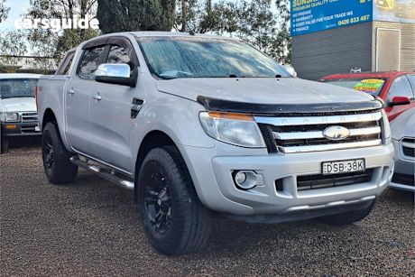 Silver 2012 Ford Ranger Ute Tray XLT 4X4