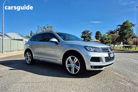 Silver 2013 Volkswagen Touareg Wagon V8 Tdi R-Line
