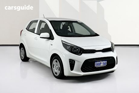 White 2021 Kia Picanto Hatchback S (Pe)