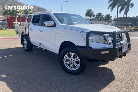 White 2015 Nissan Navara Ute Tray RX 4X4