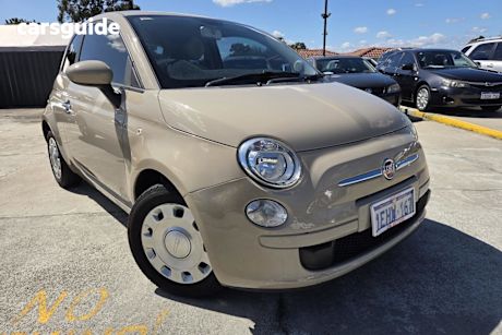 White 2013 Fiat 500 Hatchback Pop