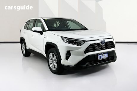White 2021 Toyota RAV4 Wagon Gx (2Wd) Hybrid