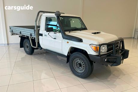 White 2017 Toyota Landcruiser Ute Tray WORKMATE 4X4