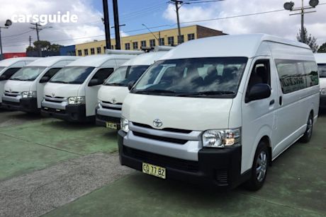 White 2017 Toyota HiAce Bus Commuter