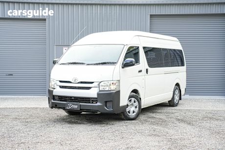 White 2018 Toyota HiAce OtherCar KDH223R COMMUTER BUS HIGH ROOF SUPER LWB 10ST 4DR AUTO 4SP 3.0DT