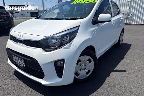 White 2022 Kia Picanto Hatch S F