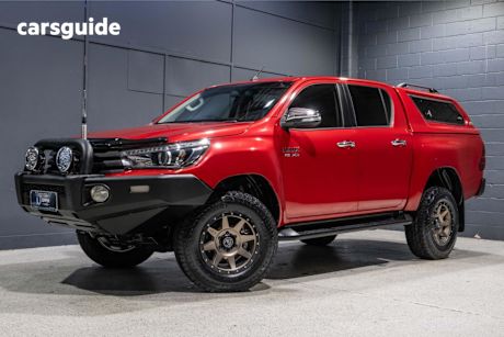 Red 2016 Toyota Hilux Ute Tray SR5 4X4