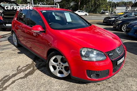 Red 2007 Volkswagen Golf Hatchback Gti