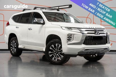 White 2021 Mitsubishi Pajero Sport Wagon Exceed (4X4) 7 Seat