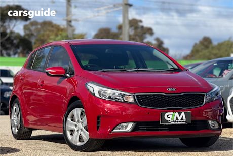 Red 2017 Kia Cerato Hatchback S