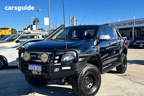 Black 2014 Ford Ranger Ute Tray XLS 4X4