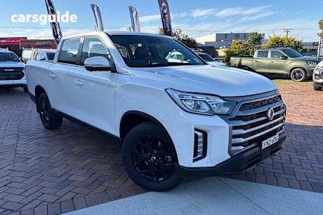 White 2024 Ssangyong Musso Ute Tray ULTIMATE 4X4