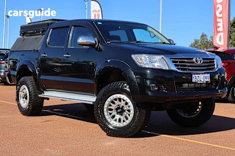 Black 2012 Toyota Hilux Ute Tray SR5 4X4