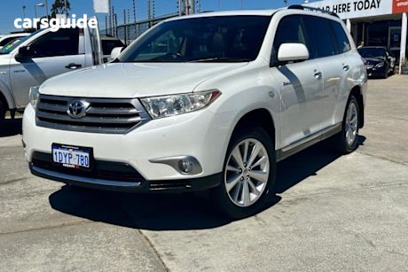 White 2012 Toyota Kluger SUV GRANDE F