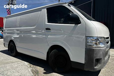 White 2017 Toyota HiAce Van Lwb