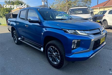 Blue 2020 Mitsubishi Triton Ute Tray GLS 4X4