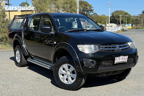 Black 2014 Mitsubishi Triton Ute Tray GLX 4X4