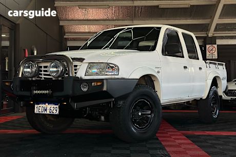 White 2005 Mazda Bravo Ute Tray DX PLUS 4X4