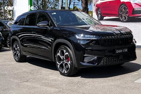 Black 2025 Skoda Kodiaq SUV RS 4X4