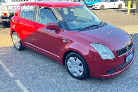 Red 2007 Suzuki Swift Hatch F