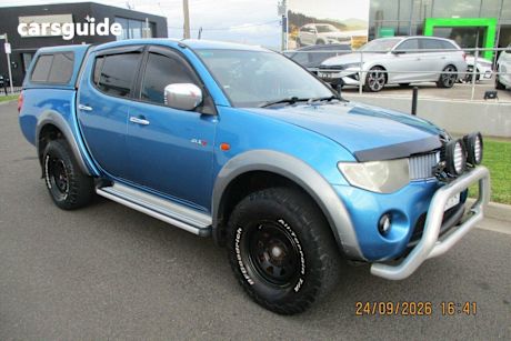 Blue 2009 Mitsubishi Triton Double Cab Utility Glx-R (4X4)