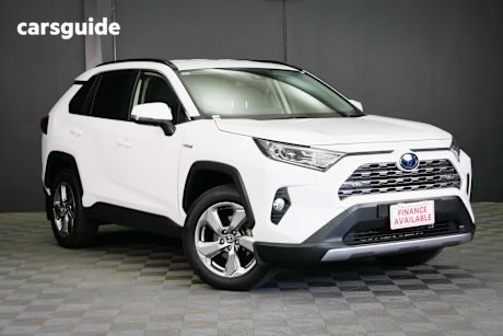 White 2021 Toyota RAV4 Wagon Gxl (2Wd) Hybrid