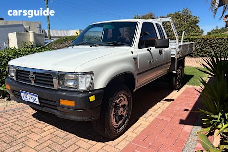 White 1996 Toyota Hilux X Cab Pickup (4X4)
