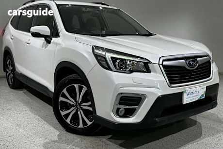 White 2019 Subaru Forester SUV 2.5I PREMIUM 4WD