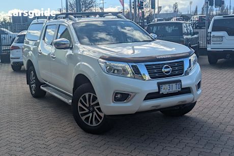 White 2017 Nissan Navara Ute Tray ST-X 4X4