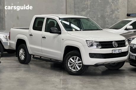 White 2015 Volkswagen Amarok Dual Cab Utility Tdi420 Core Edition (4X4)