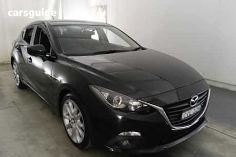 Black 2014 Mazda 3 Hatchback Sp25