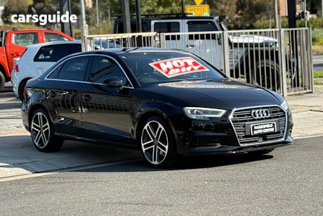 Black 2018 Audi A3 Sedan 35 TFSI F